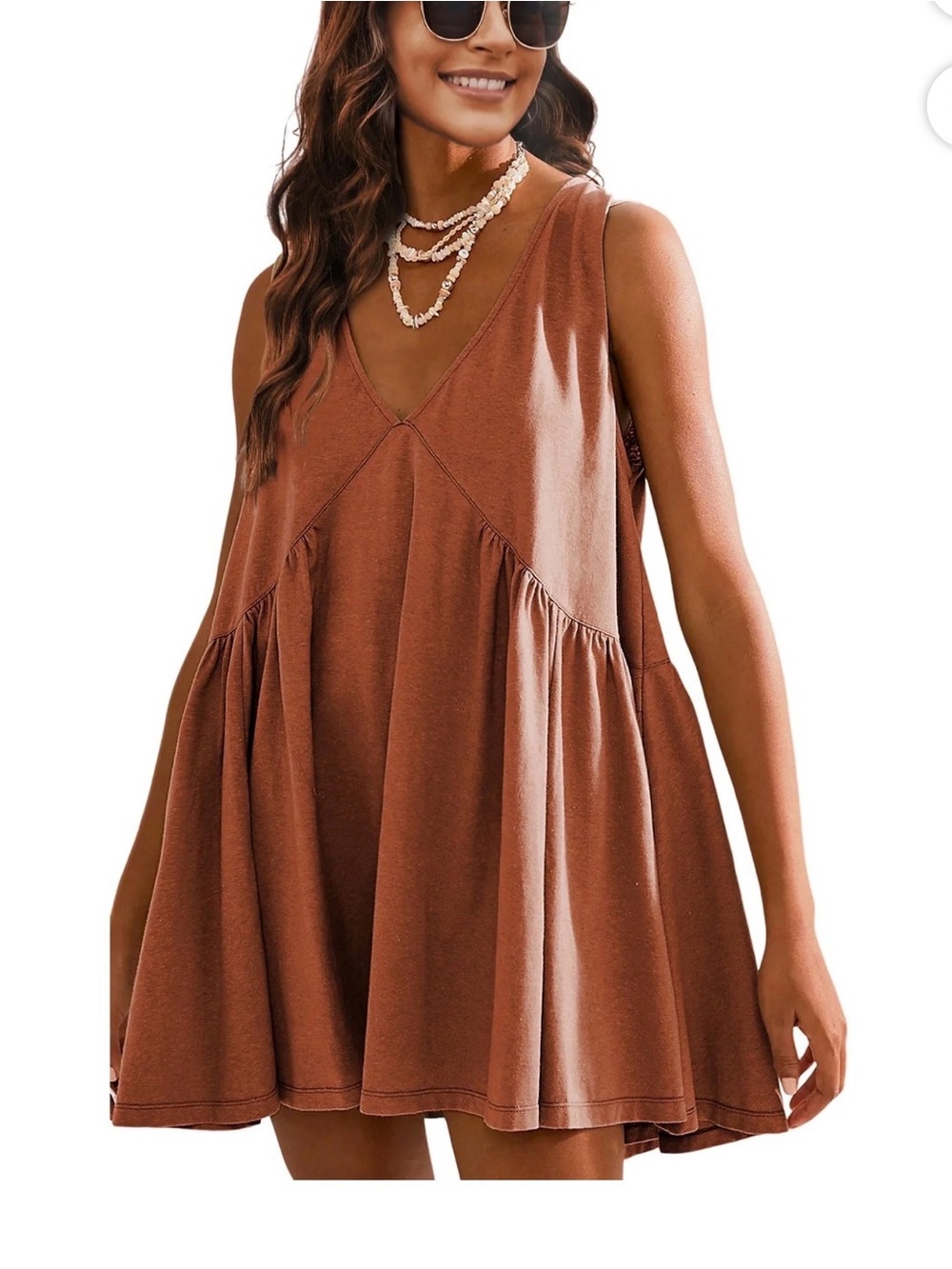 FP INSPIRED Sleeveless Babydoll Dress with POCKETS